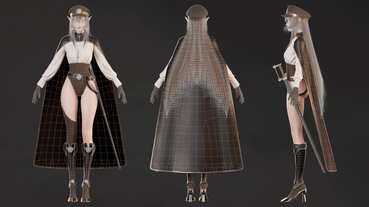 Lyanna - Steampunk Commander Elf Girl