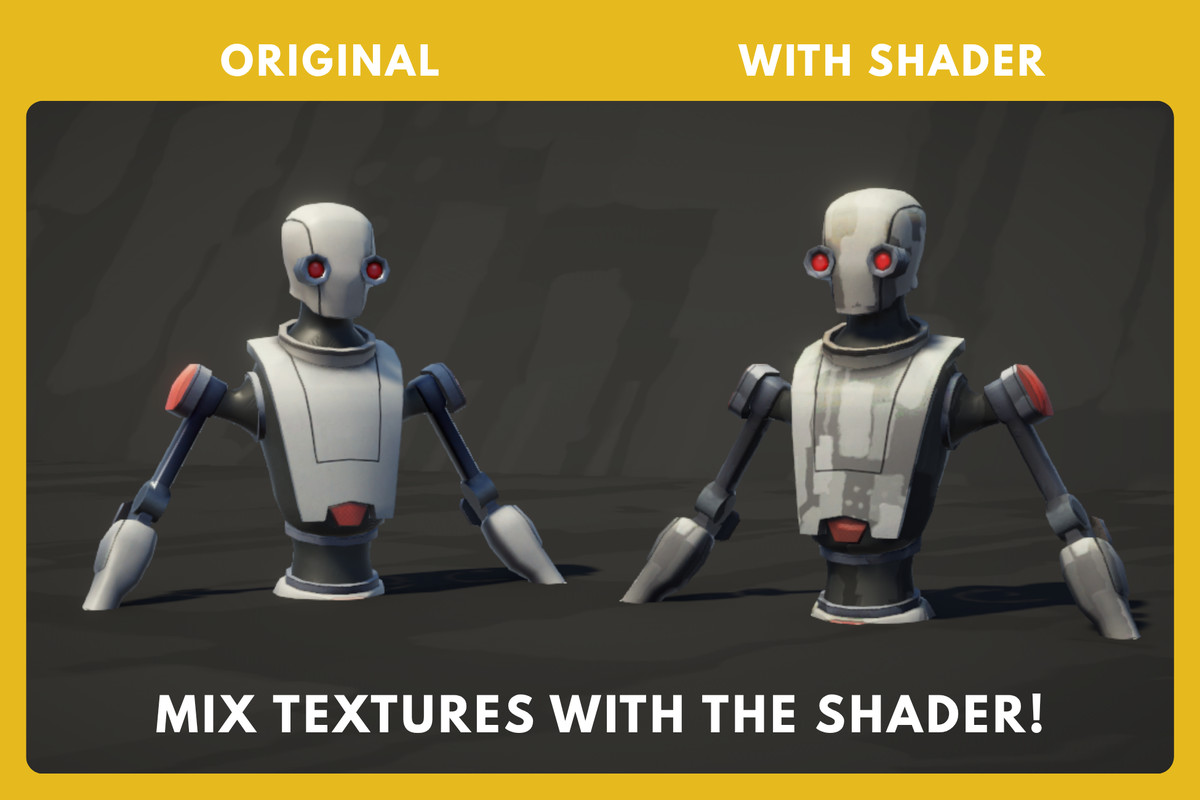 Handpainted Shader and School Materials Textures
