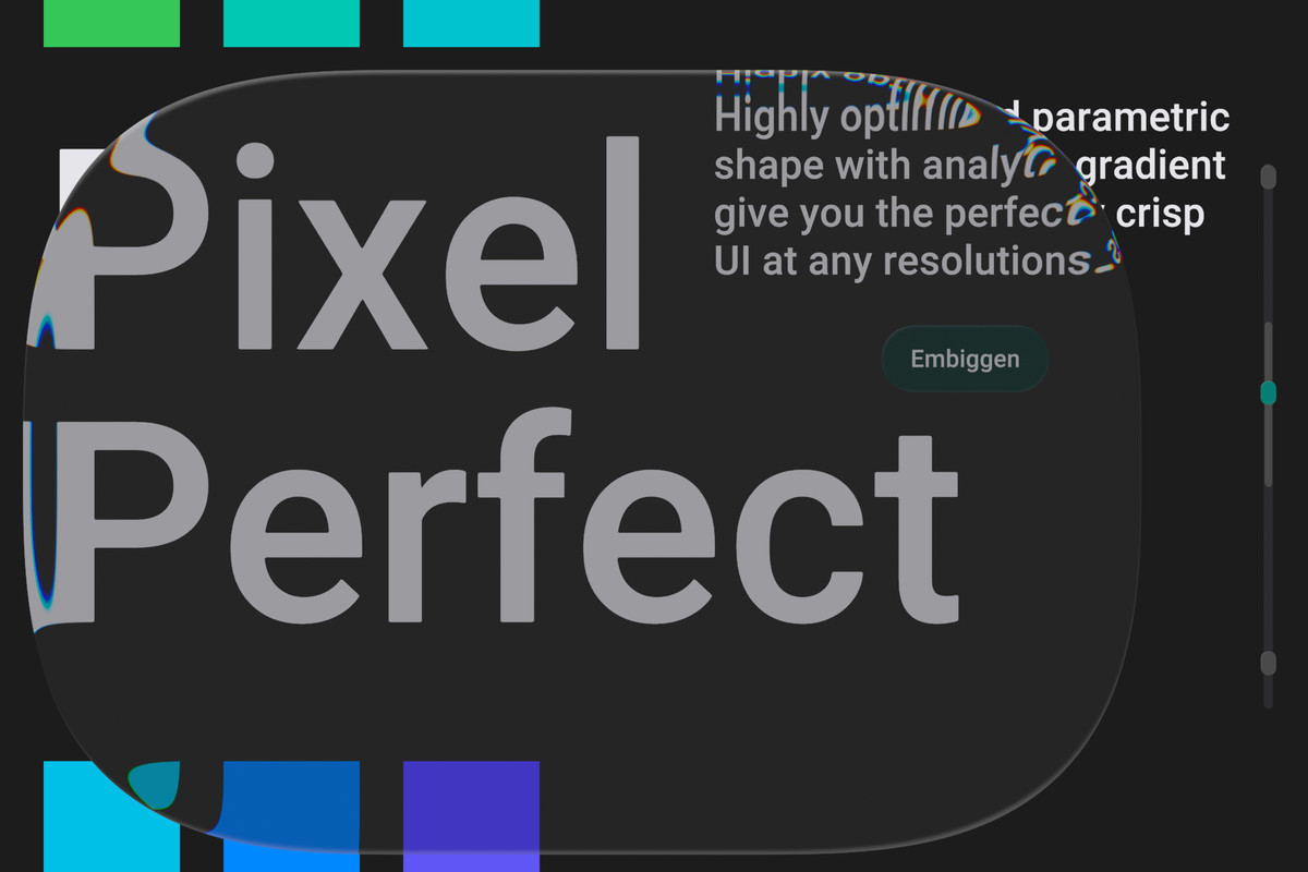 Paraform - Procedural Liquid Glass UI for Translucent Image