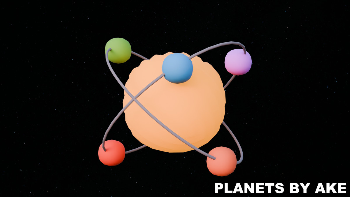Planets - Stylized Low Poly Asset Pack by Ake