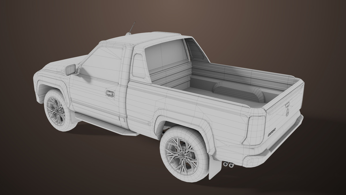 Pickup Truck01 Old Rusty HDRP URP Textures