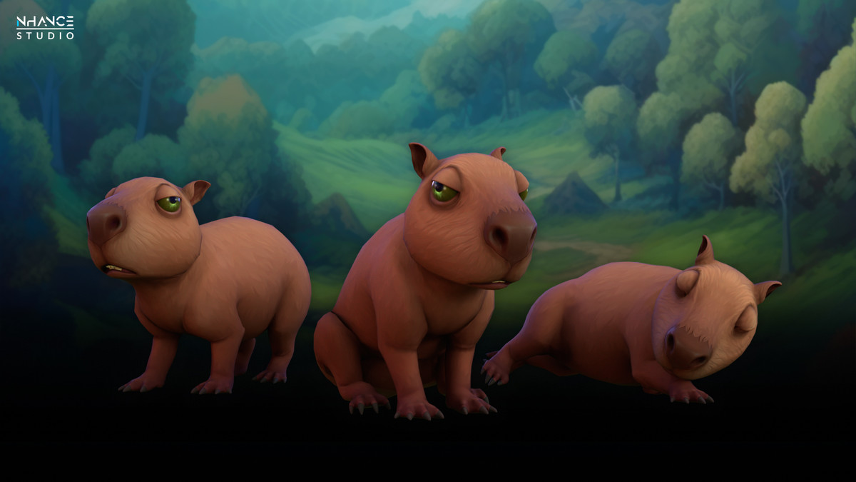 Stylized Capybara