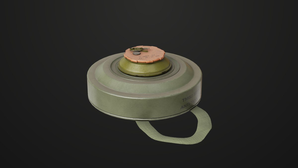 Mine Bomb Collection Single Mat HDRP URP Textures