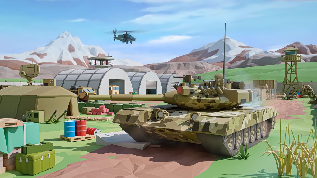 Military 2 - Low Poly 3D Models Pack