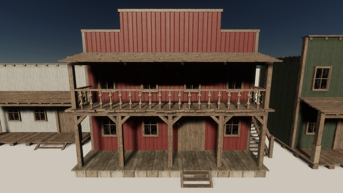 Wild West Town - Realistic Buildings Pack