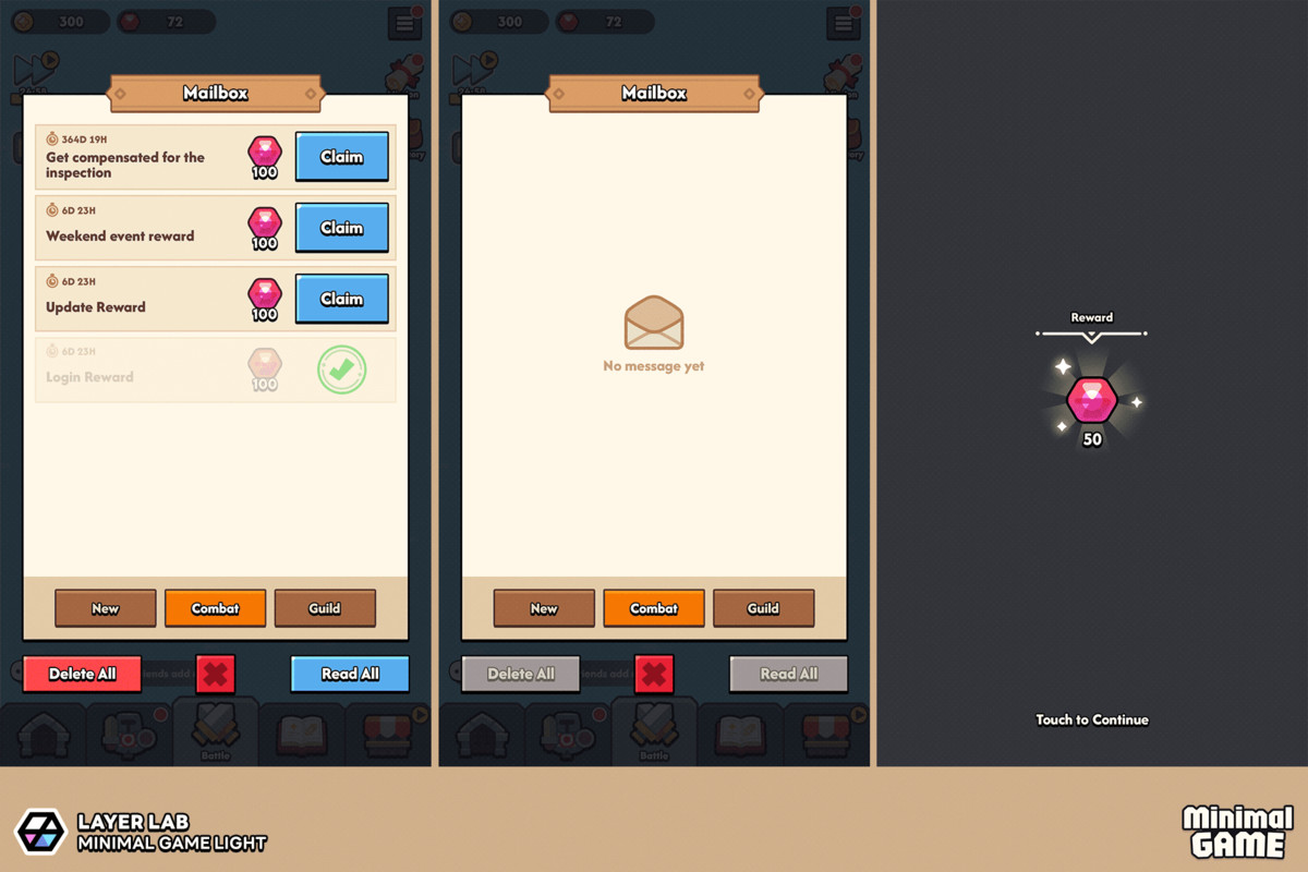 GUI Pro - Minimal Game Light(+PSD)