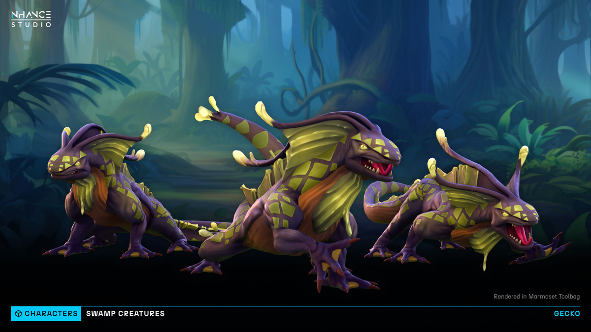 Stylized Swamp Creatures