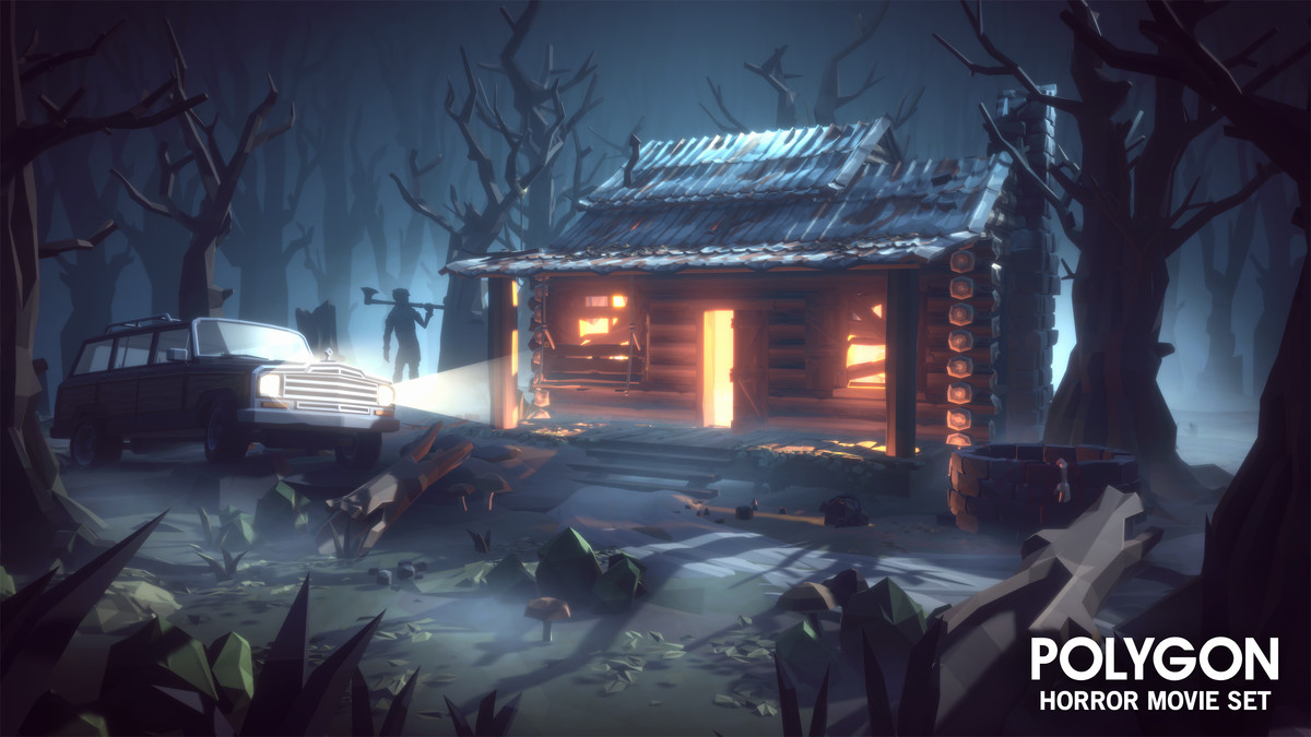 POLYGON - Horror Movie Set - Low Poly 3D Art by Synty