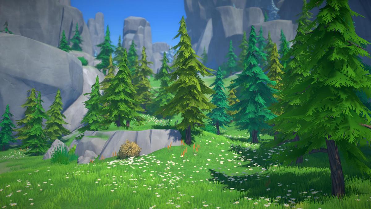 Stylized Snow & Pine Forest