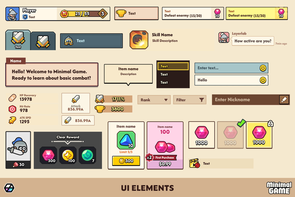 GUI Pro - Minimal Game Light