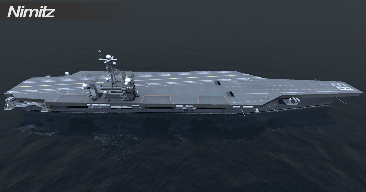 Low Poly Military Warship Collection 9