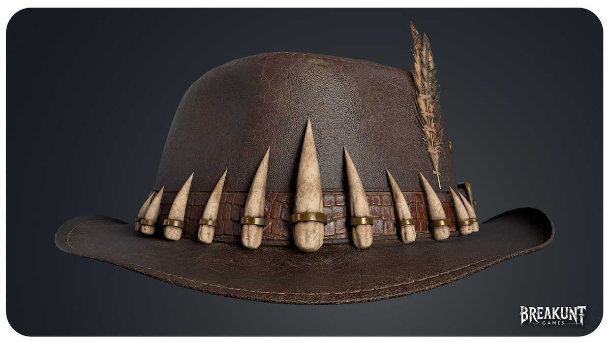 Hunter Hat - Game Ready Optimized (Survival, Headwear, Clothing, Bones)