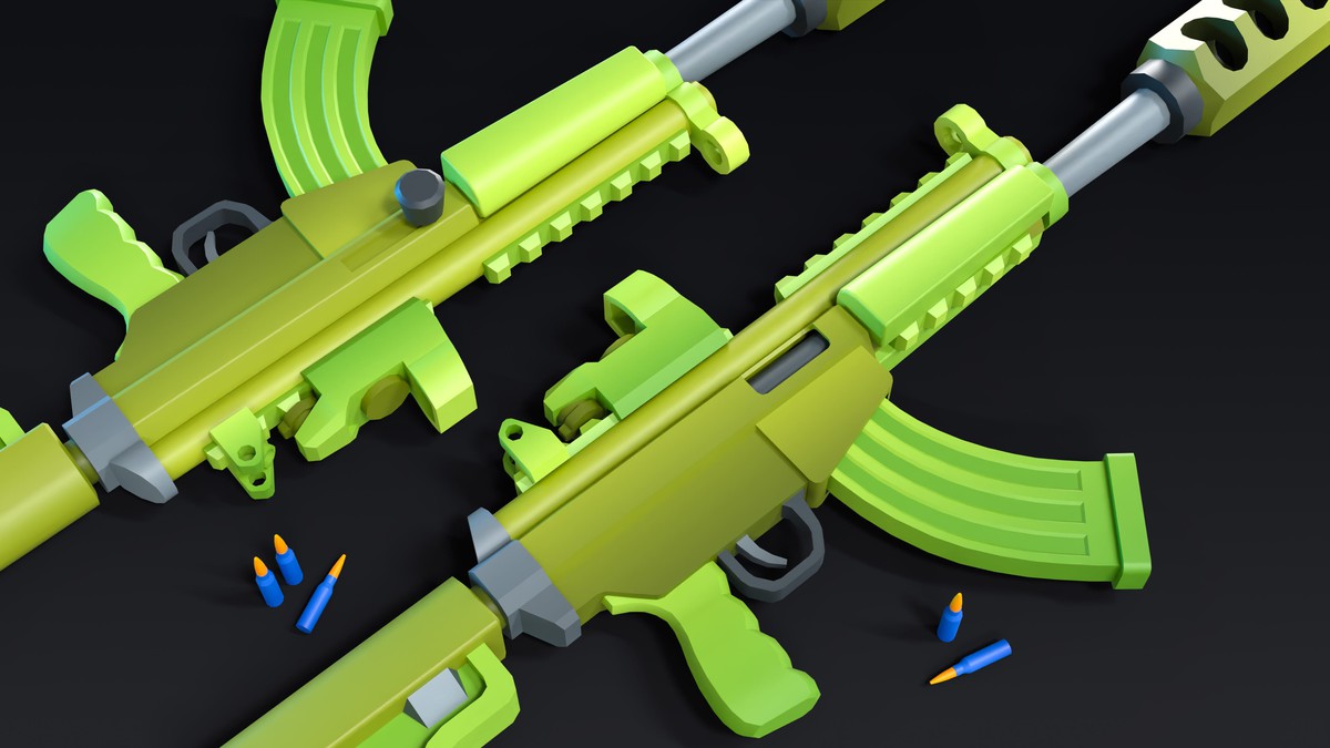Cartoon Weapons - Low Poly 3D Models Pack