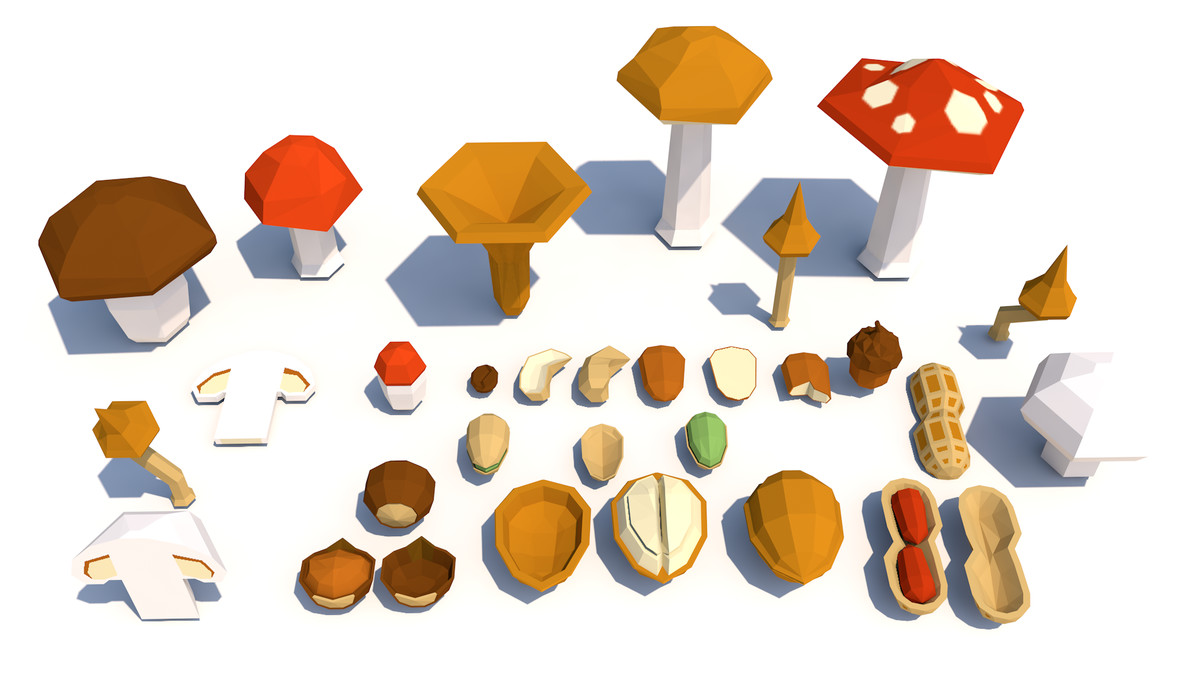 Low Poly Food
