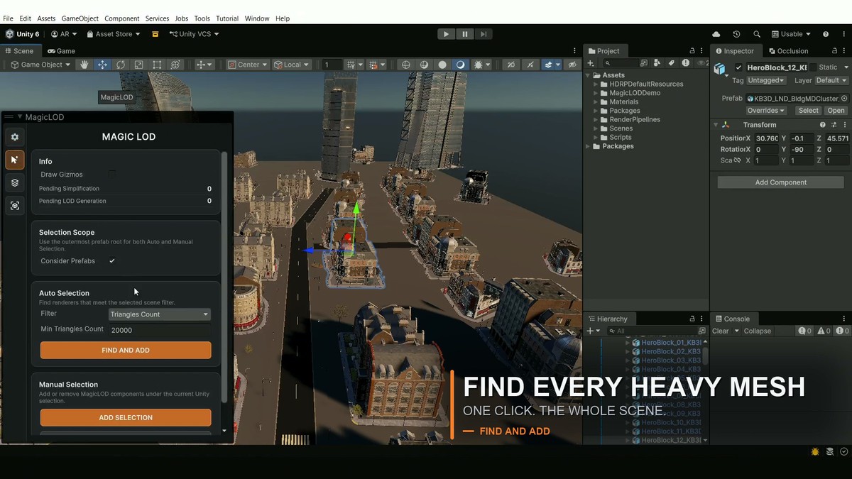 Magic LOD: Burst Mesh Optimizer