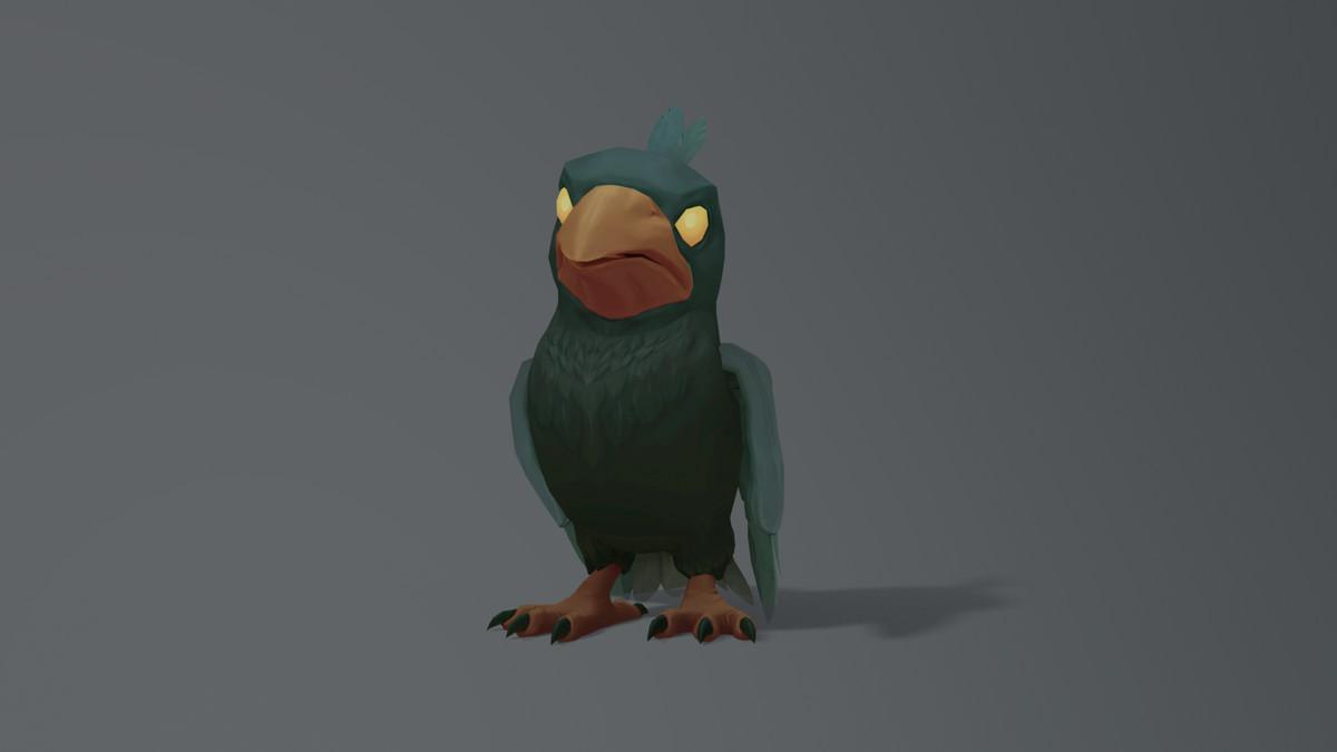 Animated Stylized Crow