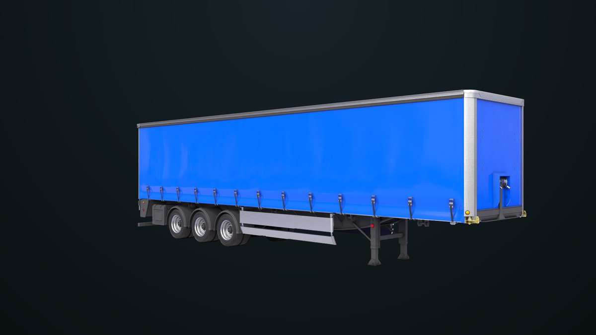 Curtainsider Trailer 4 Variant Collection URP HDRP Textures