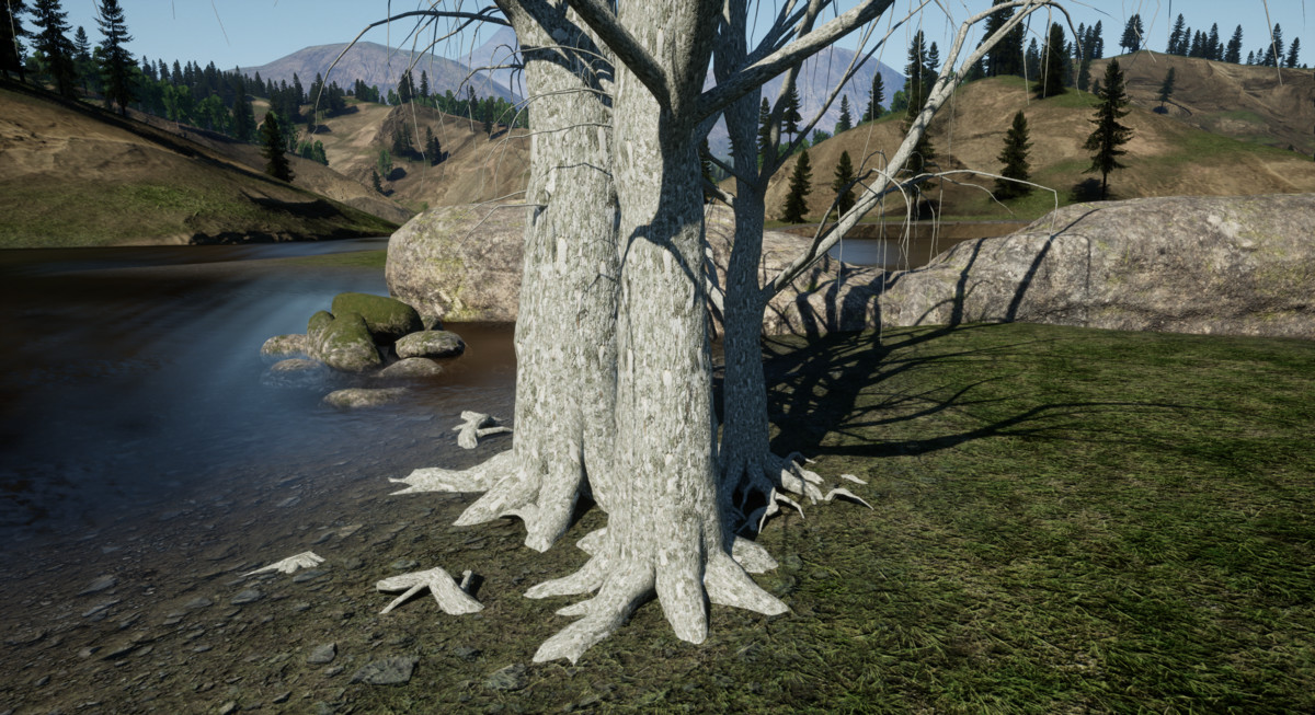 Realistic Tree Bark Materials - Customizable 4K PBR Shader Bundle Vol.01