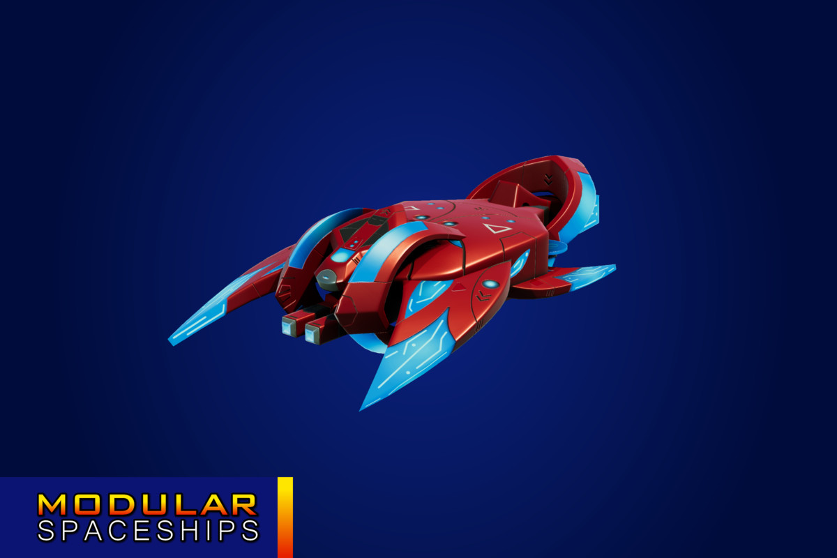 Sci-Fi Alien Modular Spaceship Proton Legacy