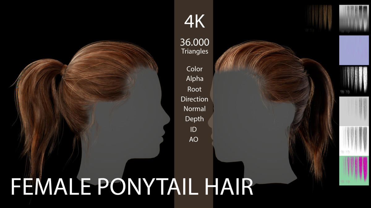 Essential Real-Time Hair Pack – Game-Ready Hairstyles for Unity