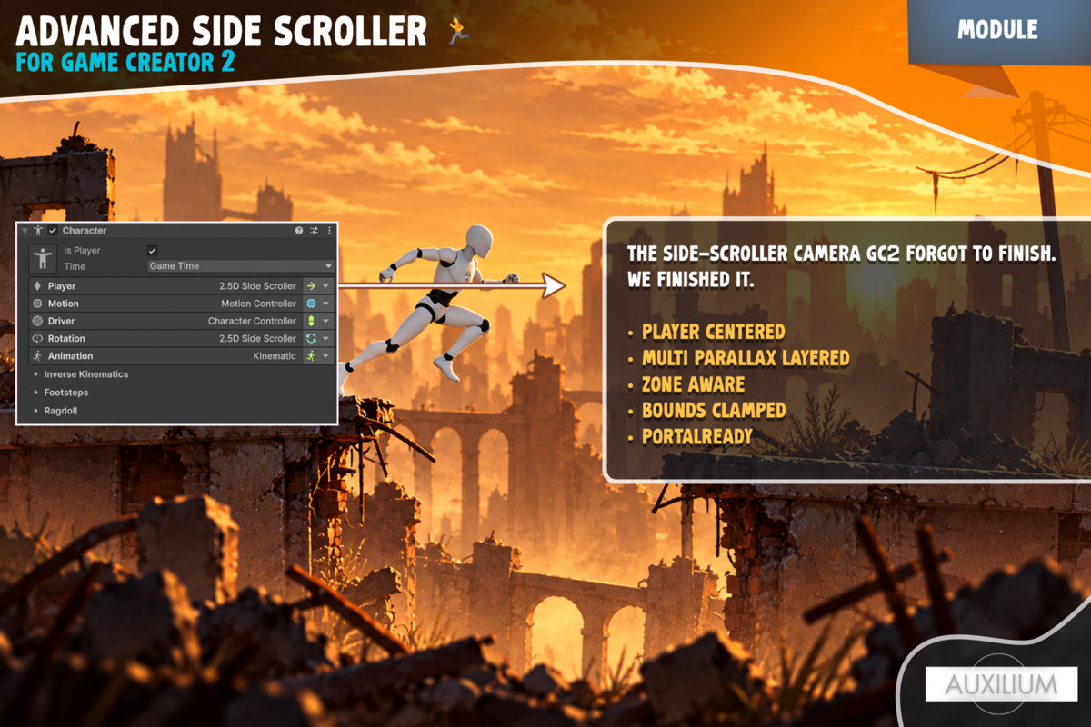 Advanced Side Scroller for Game Creator 2