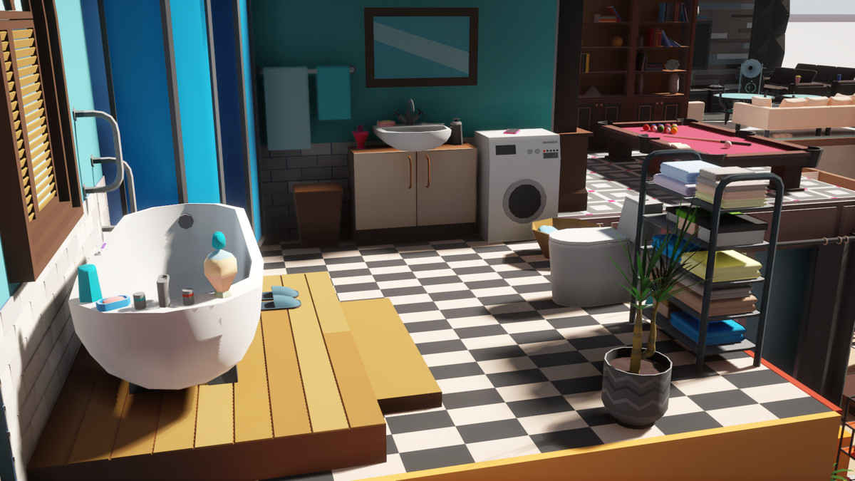 Low Poly 15 Rooms 1000+ objects Vol.2