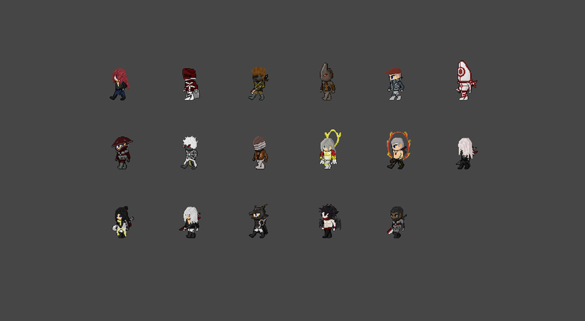 2D Pixel Character Pack – Attacker Class