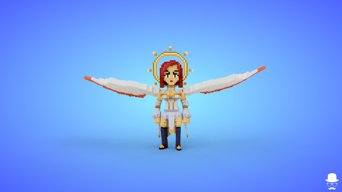 Voxel Angel Characters Pack