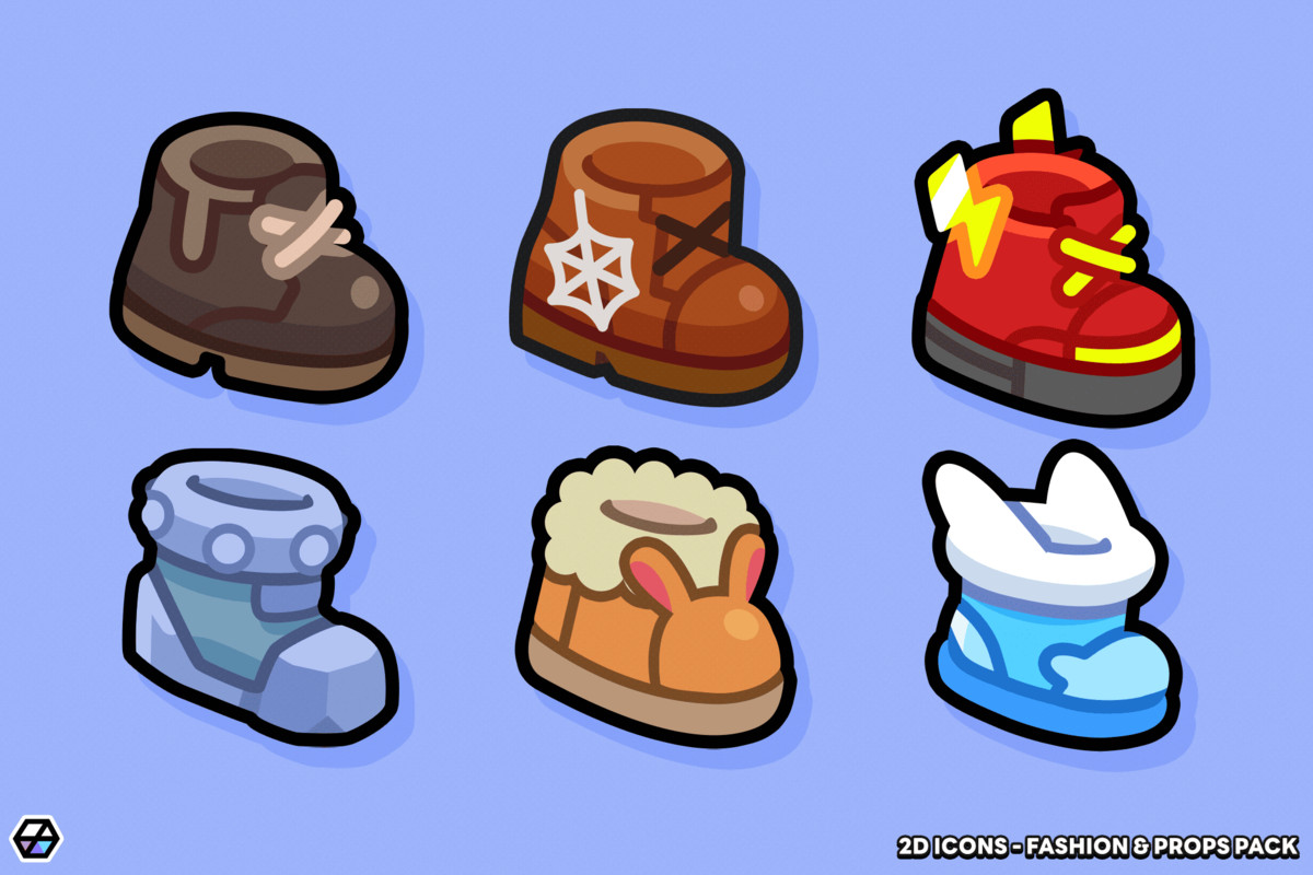 2D Icons - Fashion & Props Pack