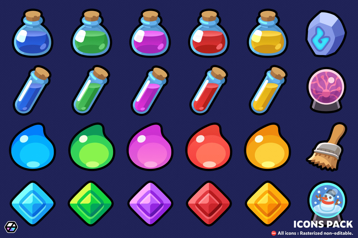 2D Icons - Casual Icon Pack