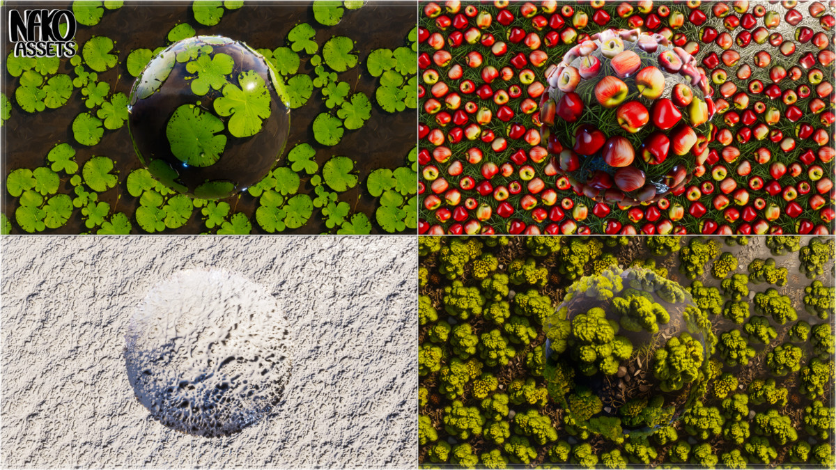 Forest 4K Materials x118 Textures of Realistic Nature | PBR HQ Terrain Pack