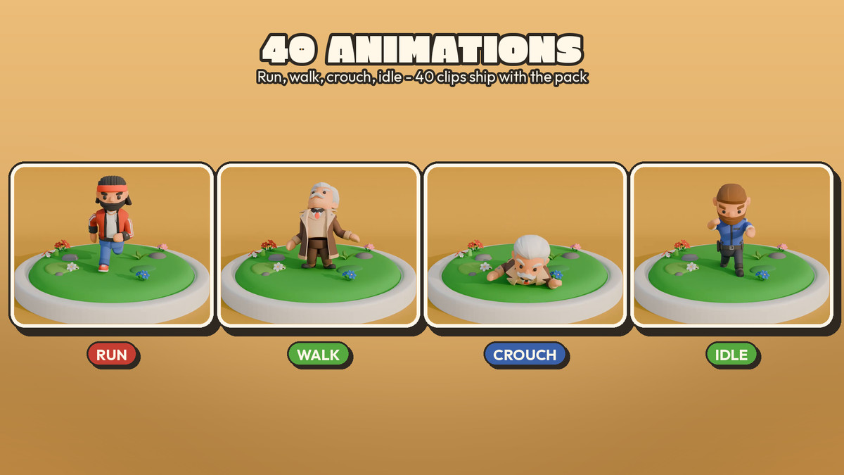 Characters : Low Poly Cute