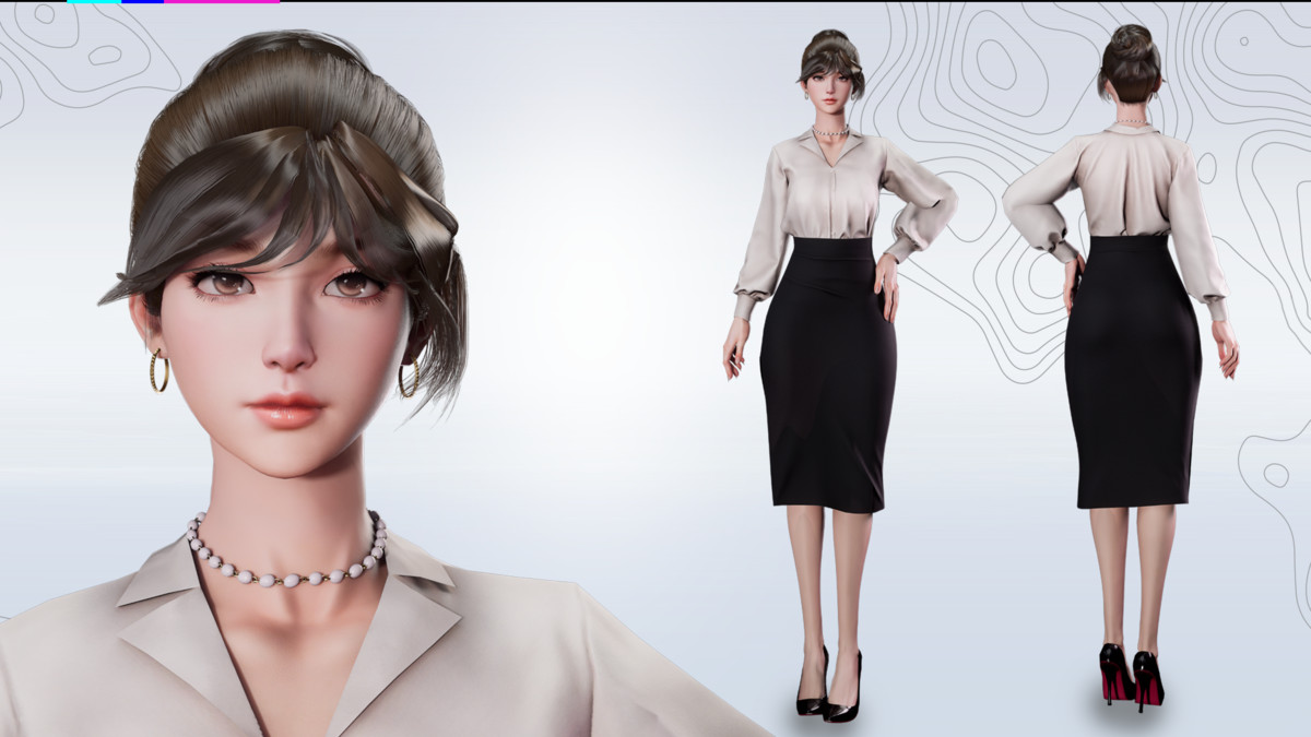 Business Lady Office Girls