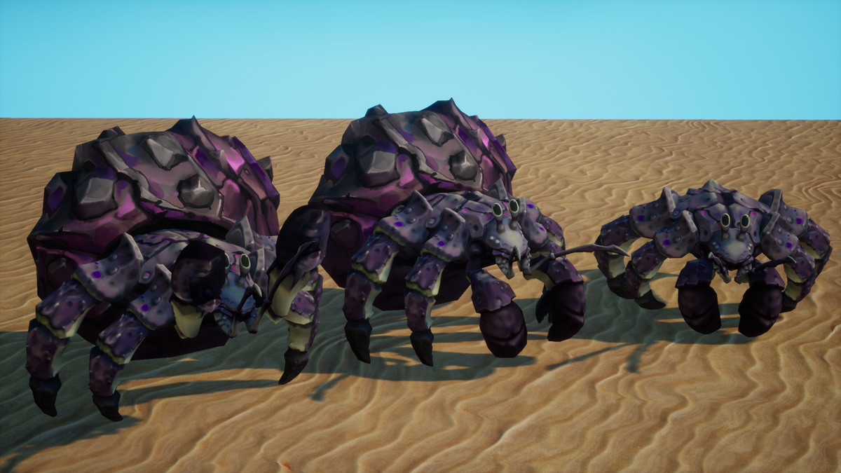 Stylized Fantasy Hermit Crab