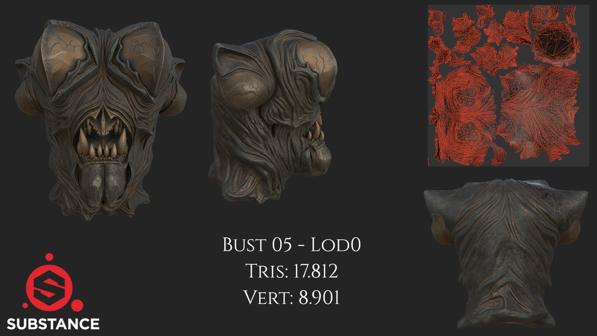 7 Dark Fantasy Statue Busts