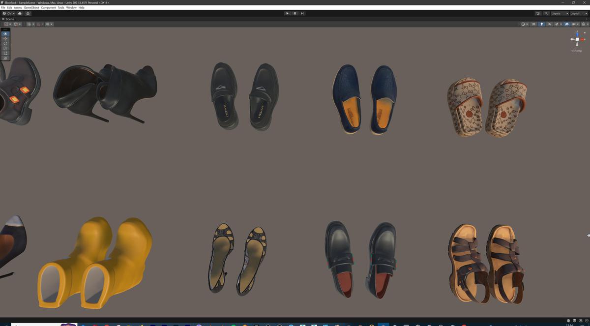 Ultimate Shoe Pack (72 Footwear Low-poly 3D models)