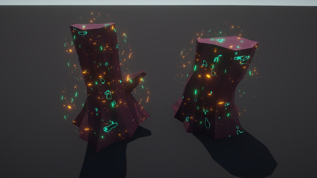Magical Polygon Props(with Burn & Reveal FX)