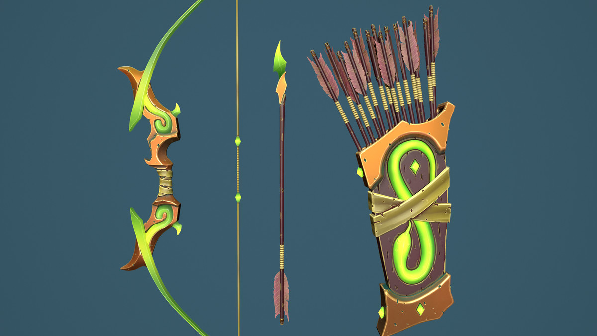 Snake Bow Quiver Arrow