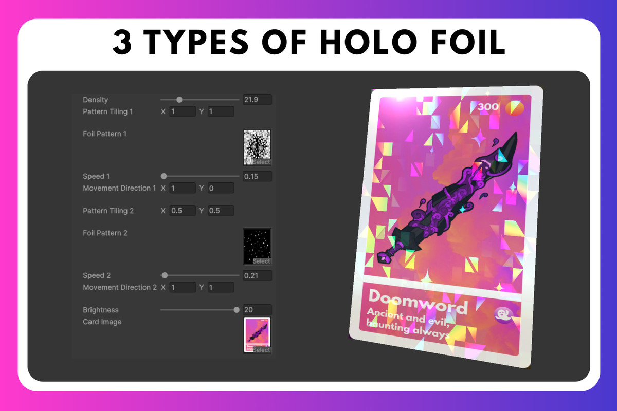Card TCG Holographic Shaders Pack