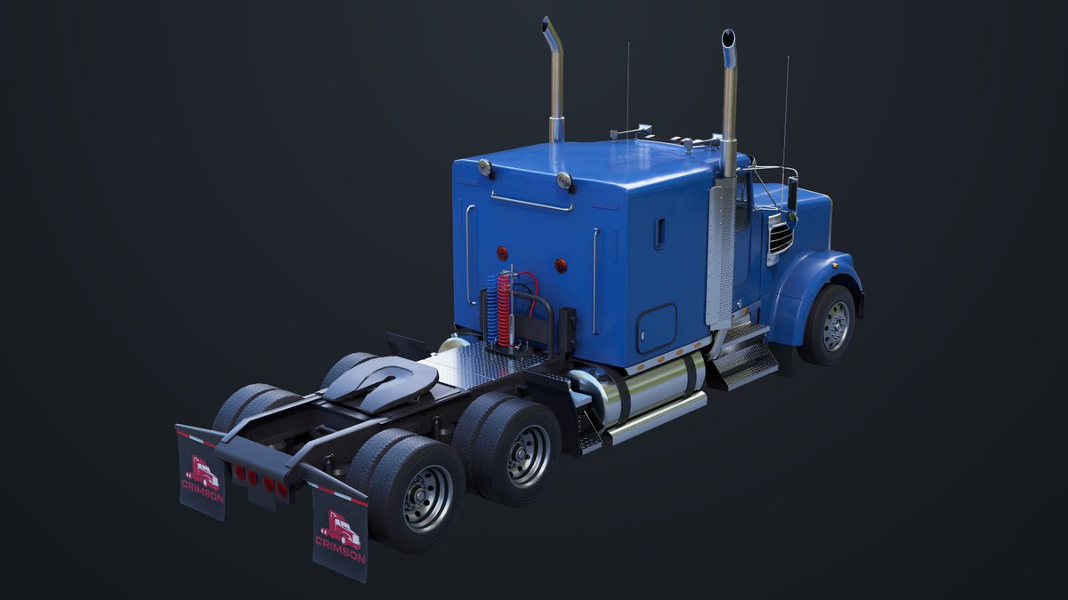 Heavy Truck Chassis 07 Blue and Green URP HDRP Textures