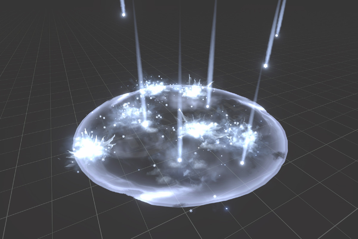 Realistic RPG ice and snow effects set