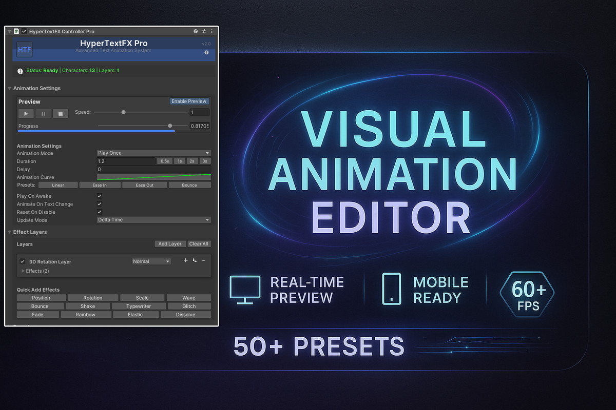 HyperTextFX Pro - Advanced Text Animation System