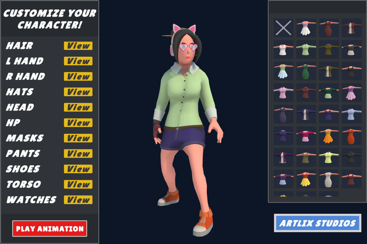 Customizable 3D City Characters Bundle