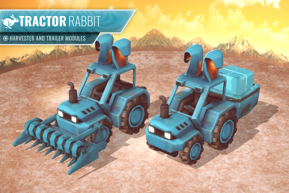 Stylized Tractor Pack – Animal Farming Vehicles (LOD, Atlas)