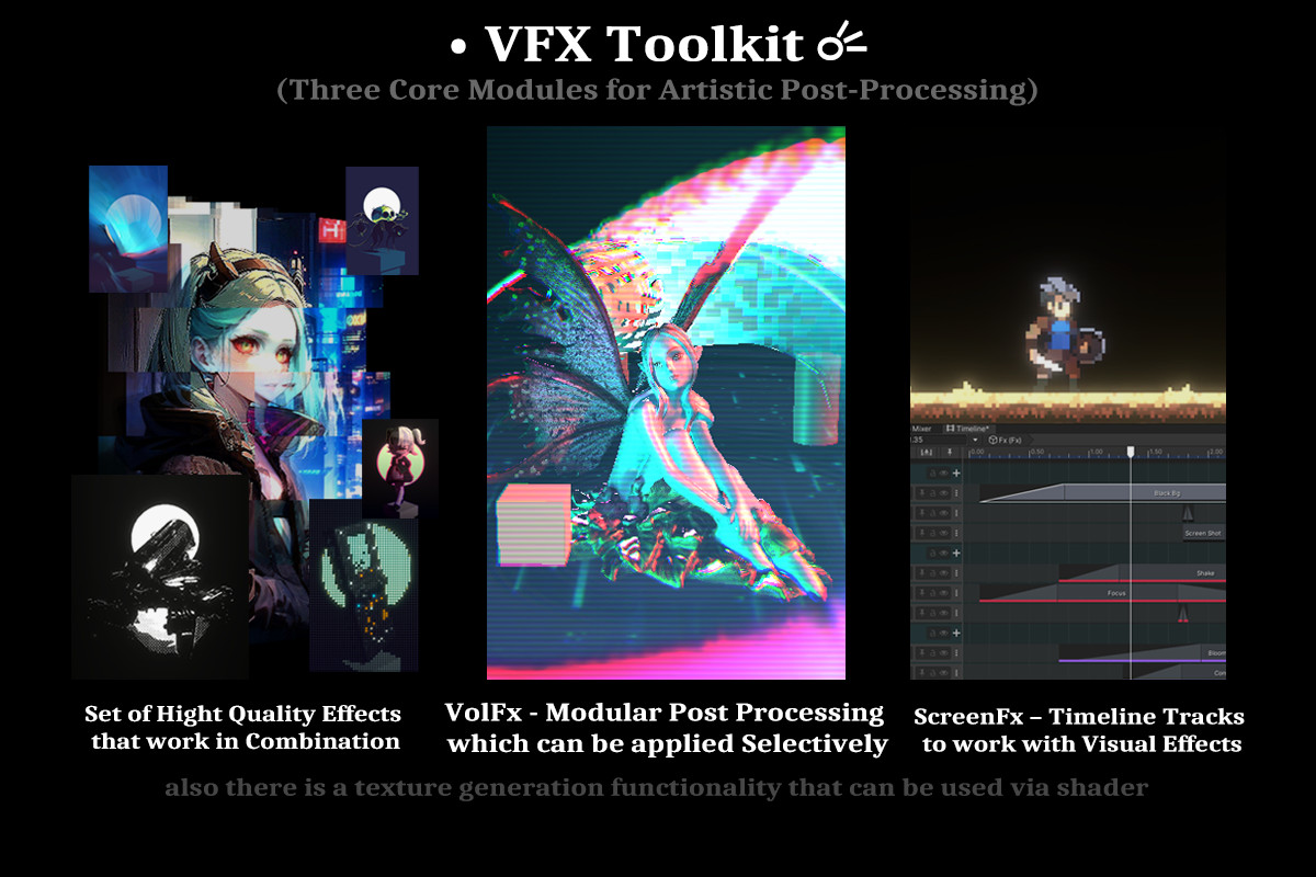 VolFx - VFX Toolkit (Post Processing, Timeline Tracks, Shaders, Tools)