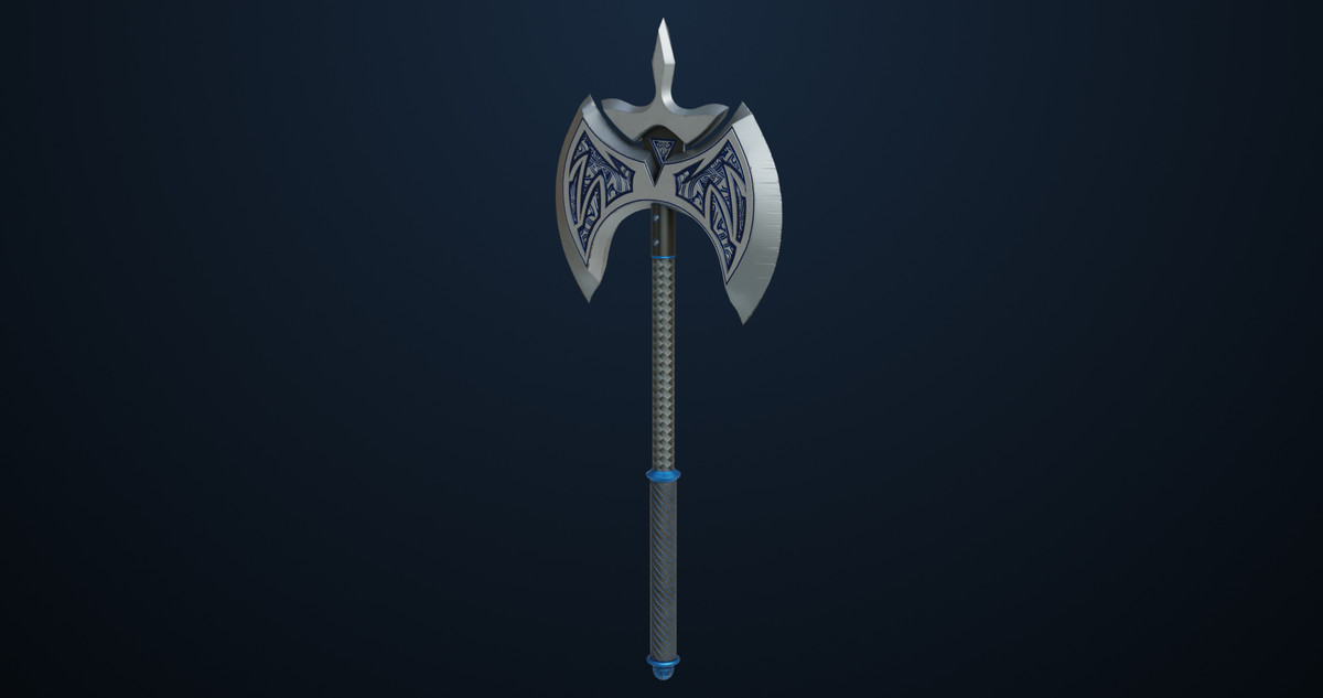 Battle Axe 04 URP HDRP Textures