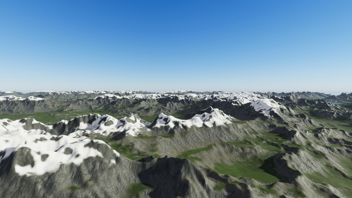 Procedural Ridged Mountains 8K & 4K - 54 Terrains