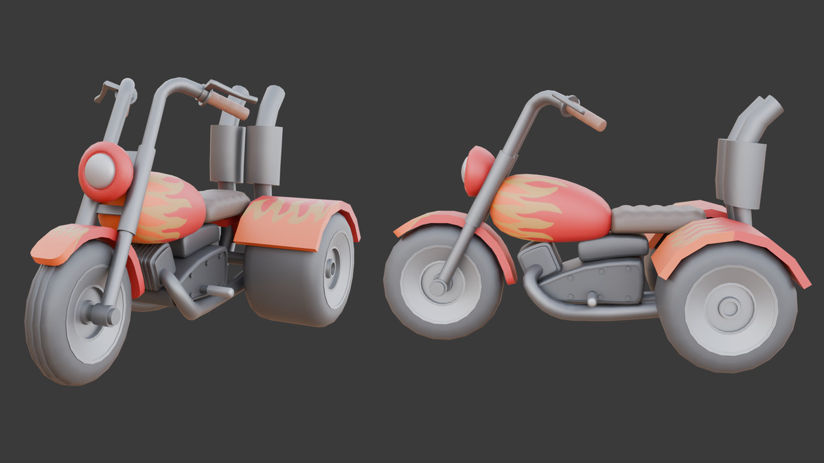 Stylized Motorcycles by AKE