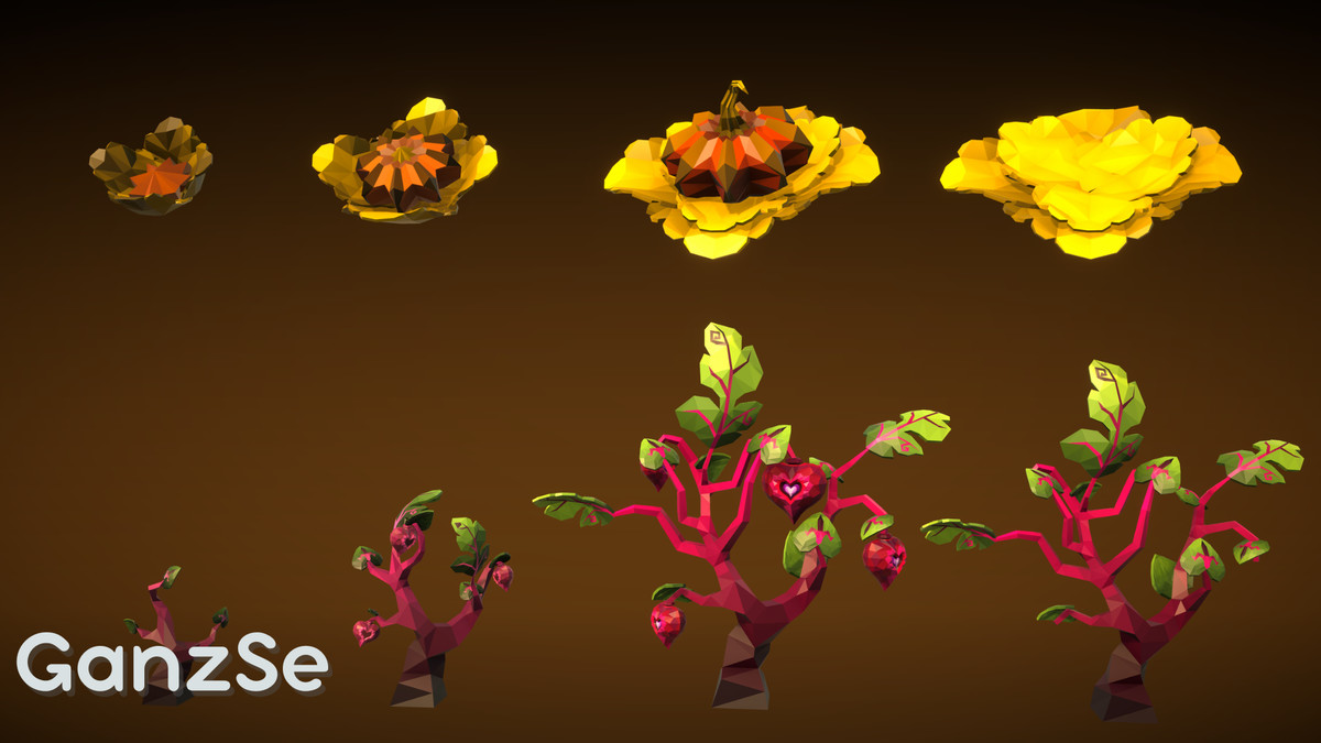 GanzSe Farming - Fantasy Low Poly Props