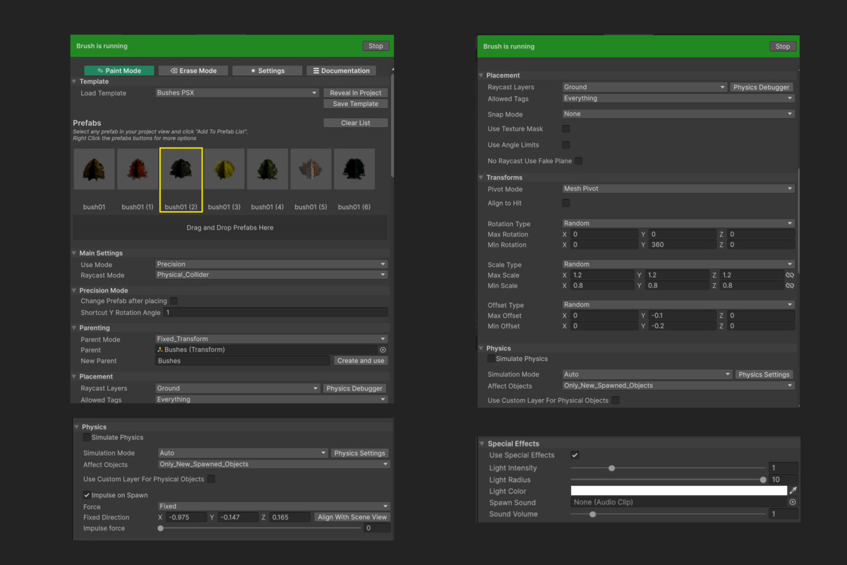 Prefab Brush - Easy Object Placement Tool & Level Designer
